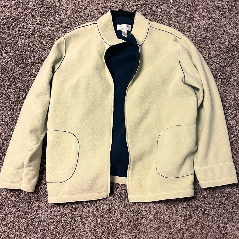 Sport Savvy Light Green Womens Fleece Lightweight Jacket